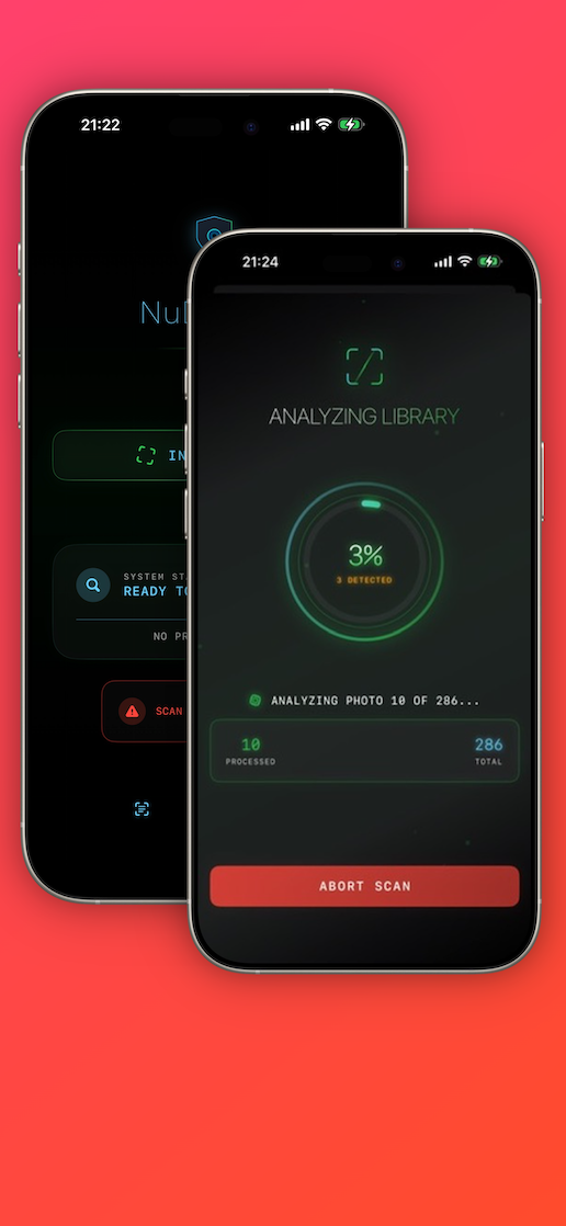 NuDefndr app home screen