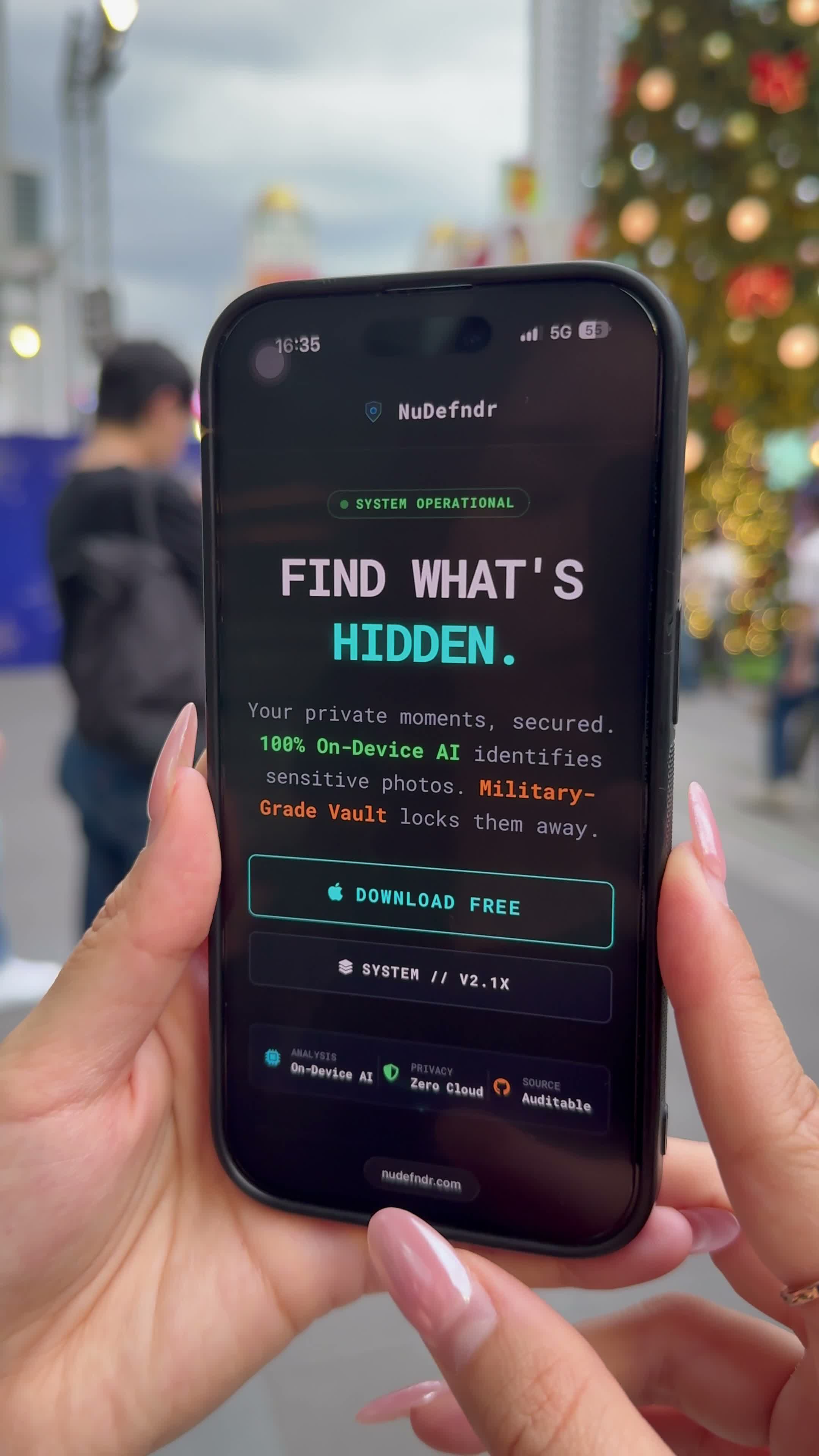 NuDefndr on-device sensitive content detection